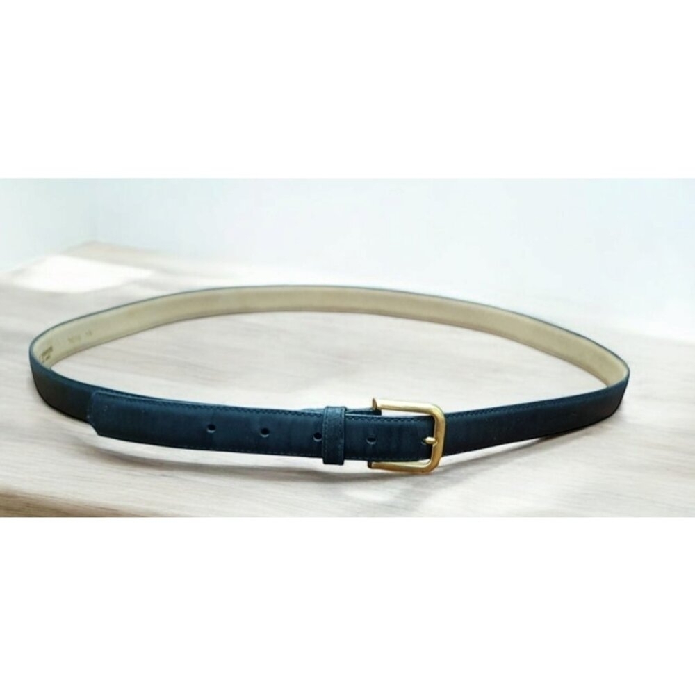 Vintage 1970s Pierre Cardin MOD BREV Retro  Belt Brass Gold Tone Buckl
